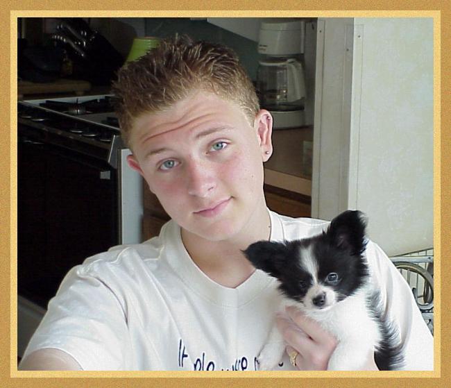Michael and puppy