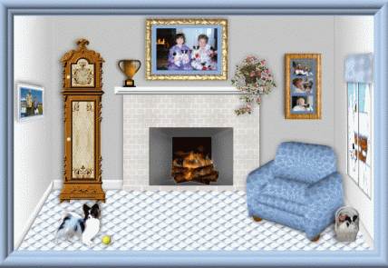 fireplace scene