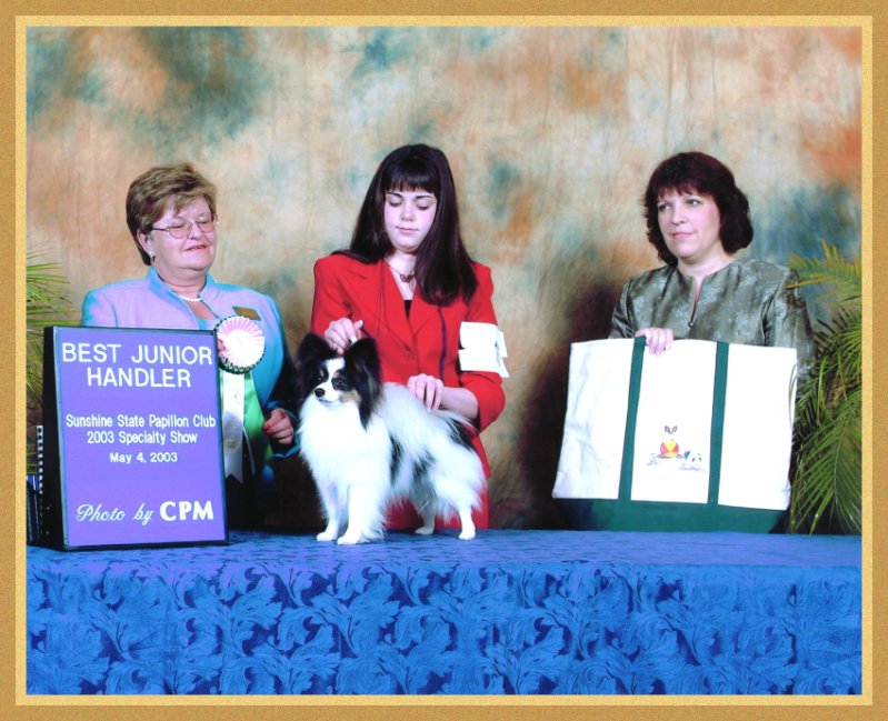 2003 Sunshine State Papillon Club Best Jr. Handler